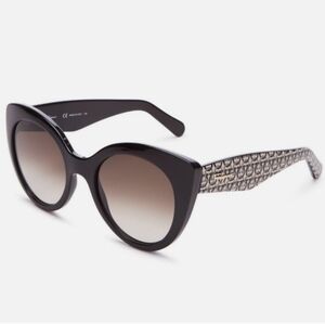 Ferragamo Rounded Cat-Eye Sunglasses